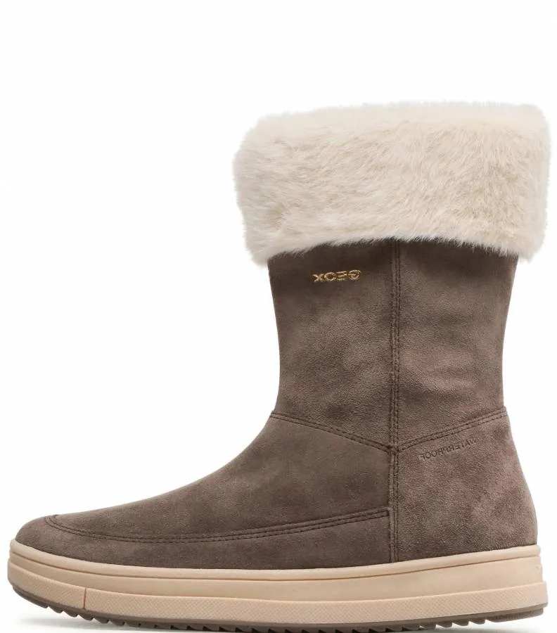 GEOX J REBECCA G J26CVB 00022 C9006 A SMOKE GREY JUNIOR BOOTS WATERPROOF