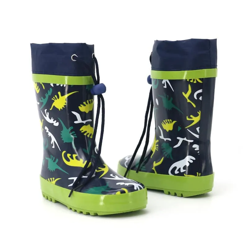 CHILDRENLAND RAIN BOOTS YL-9300 DINOSAURS GREEN