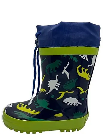 CHILDRENLAND RAIN BOOTS YL-9300 DINOSAURS GREEN