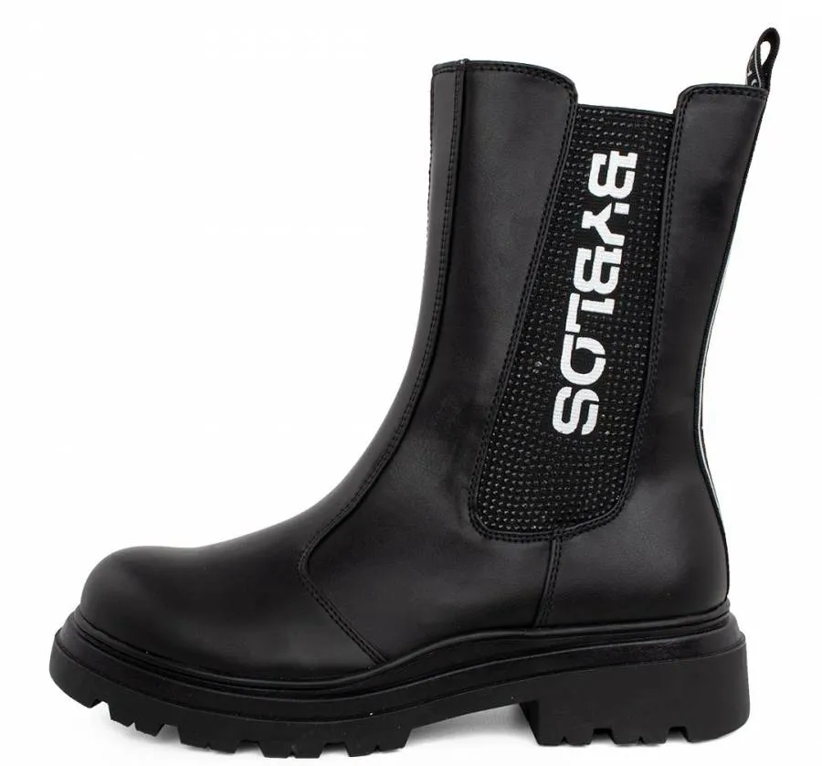BYBLOS GIRLS BOOTS O-391 BLACK