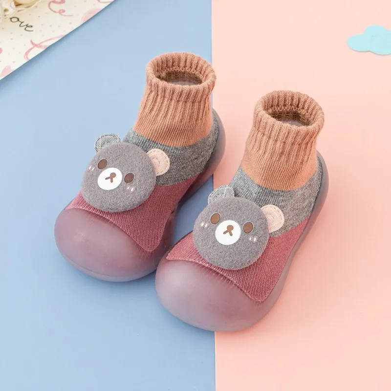 CHILDRENLAND STOPPER SOCKS CHILA147  PINK BEAR