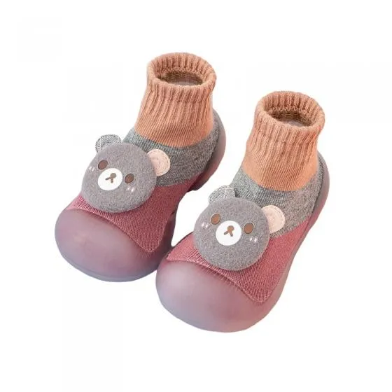 CHILDRENLAND STOPPER SOCKS CHILA147  PINK BEAR