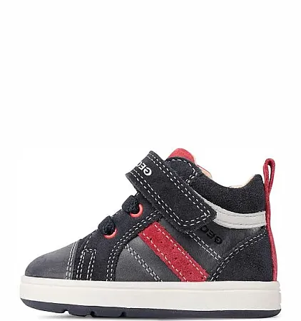 GEOX B BIGLIA B044DA 0CL22 C4244  NAVY/DK RED  BABY  FIRST STEPS  CASUAL SPORT