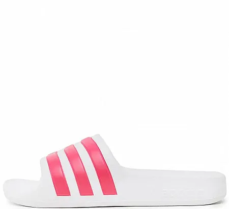 ADIDAS ADILETTE AQUA SLIDES  EF1748 CLOUD WHITE/ REAL MAGENTA