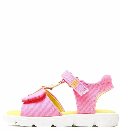 AGATHA RUIZ DE LA PRADA  232931-A SANDALIA FUCSIA  HELADO TEXTIL METALIZADO