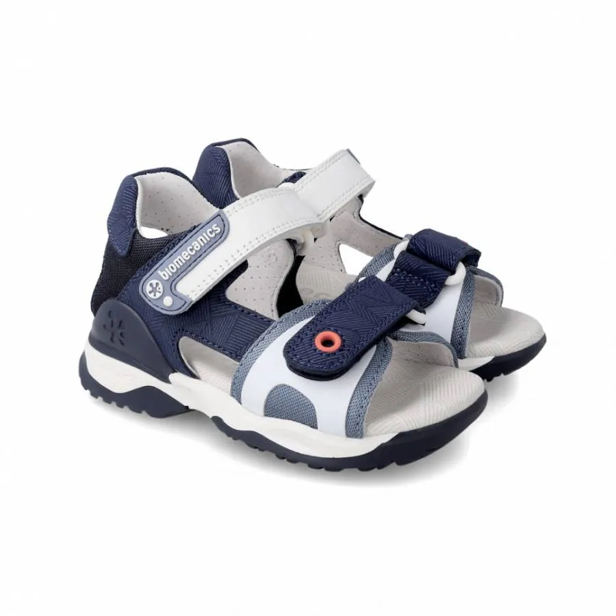 BIOMECANICS SANDALS BOYS 222263 A2 OCEAN BLANCO