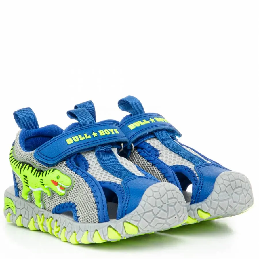 BULL BOYS T-REX SANDALO LIGHTS DNCL2140 AEH3 BLU/ROYAL