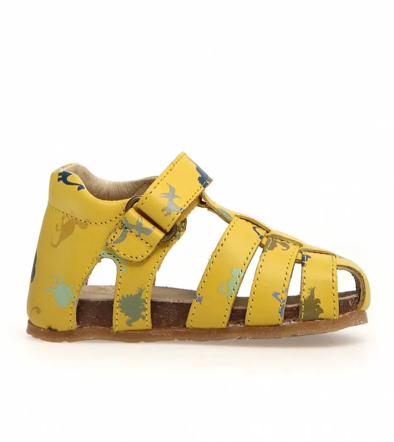 FALCOTTO ALBY 1500736910G04 CALF PR.DINOSAURS YELLOW