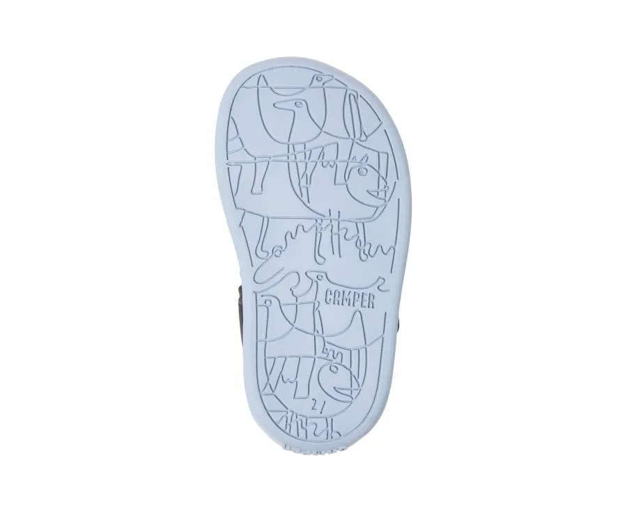 CAMPER SANDAL BOY BICHO 80372-068 NAVY LEATHER FIRST WALKERS