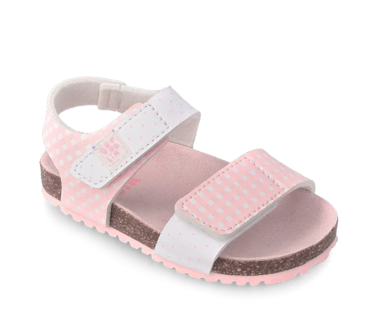 GARVALIN SANDALIA GIRLS BIO ESTAMPADO 232431-B BLANCO Y ROSA