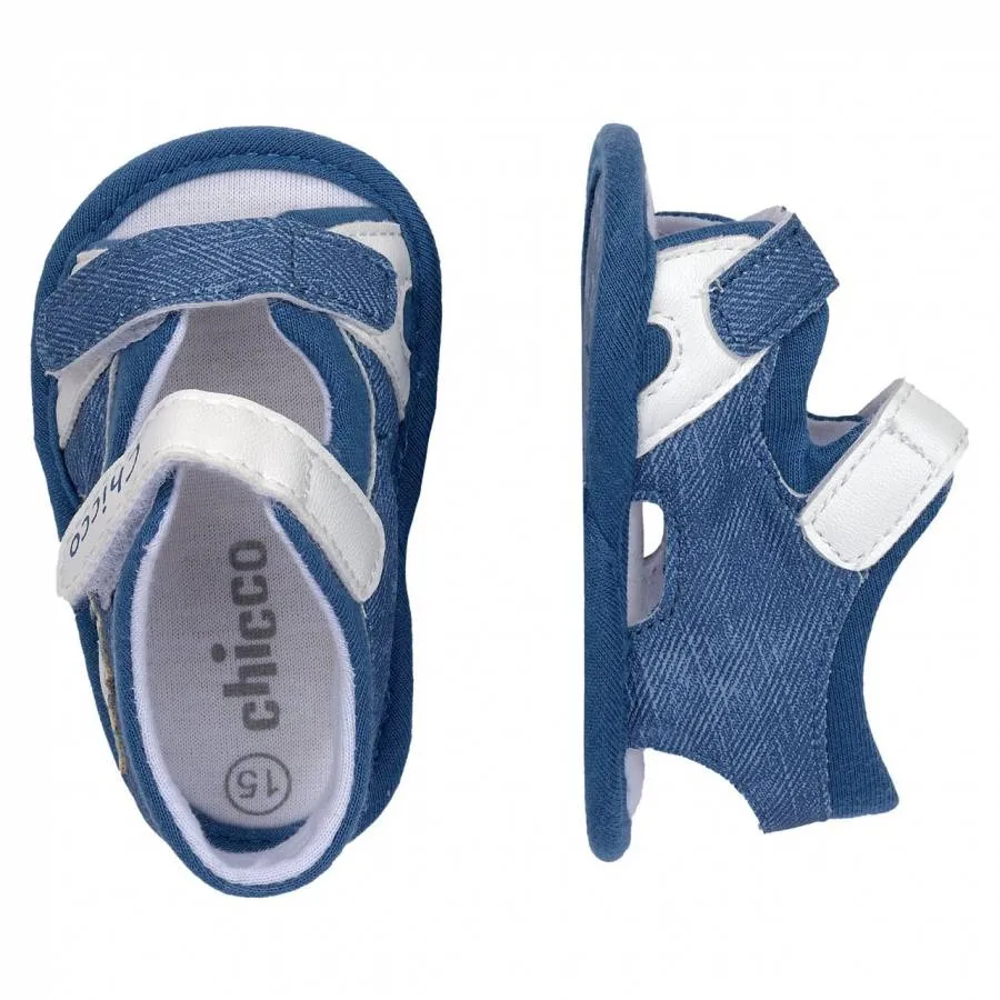 CHICCO BABY BOYS SANDAL NETTARE 6918400 860 DENIM PRINTED PU