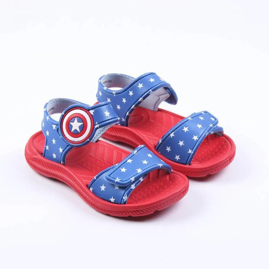 CAPTAIN AMERICA AVENGERS BOYS SANDAL 2300005257 NAVY/RED