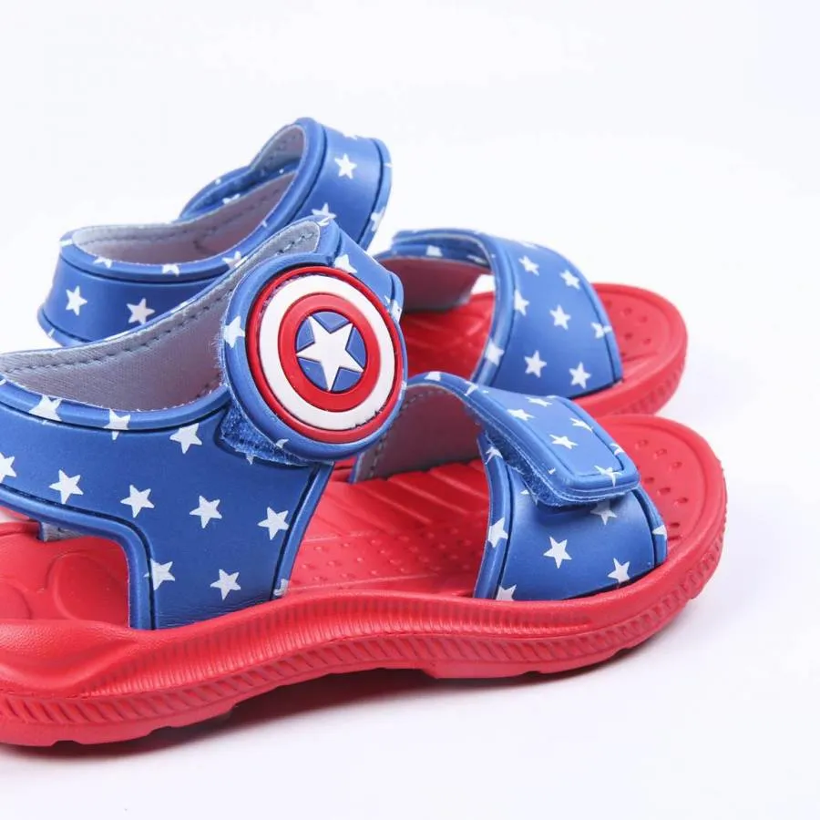 CAPTAIN AMERICA AVENGERS BOYS SANDAL 2300005257 NAVY/RED
