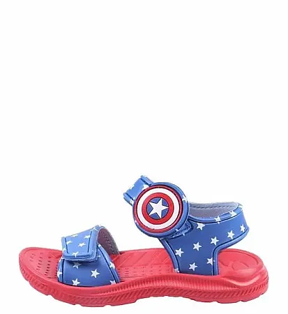CAPTAIN AMERICA AVENGERS BOYS SANDAL 2300005257 NAVY/RED