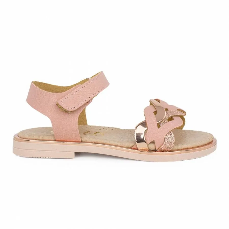 RICCO MONDO LEATHERS SANDALS GIRLS A30185P1 PINK/GOLG