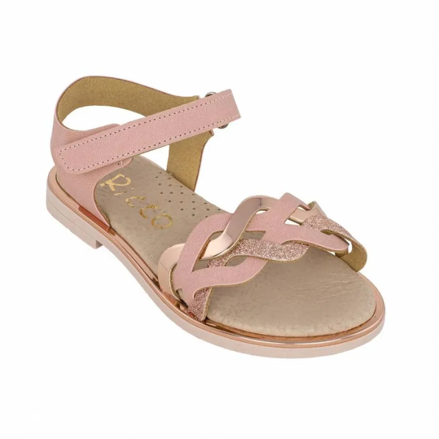 RICCO MONDO LEATHERS SANDALS GIRLS A30185P1 PINK/GOLG