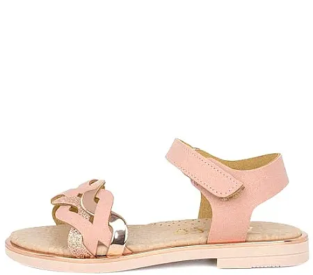 RICCO MONDO LEATHERS SANDALS GIRLS A30185P1 PINK/GOLG