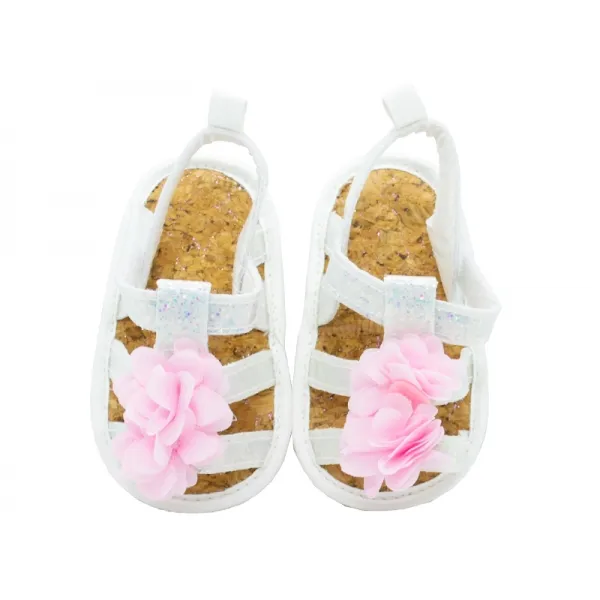 CHILDRENLAND SANDAL GIRLS ΑΓΚΑΛΙΑΣ D2581 GLITTER WHITE