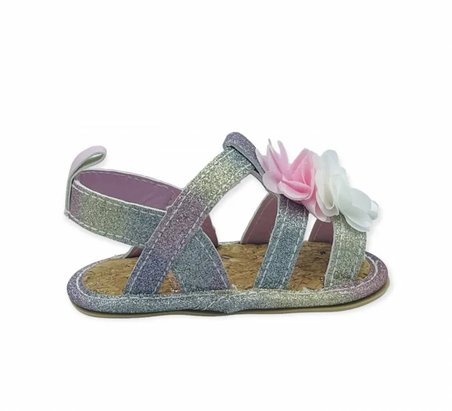 CHILDRENLAND SANDAL GIRLS ΑΓΚΑΛΙΑΣ D2010 GLITTER MULTICOLOR