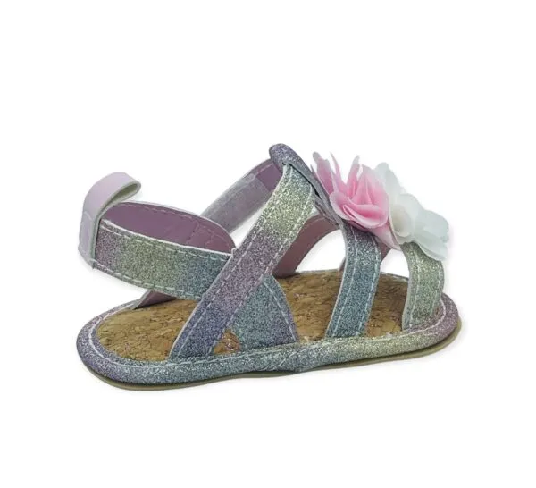 CHILDRENLAND SANDAL GIRLS ΑΓΚΑΛΙΑΣ D2010 GLITTER MULTICOLOR