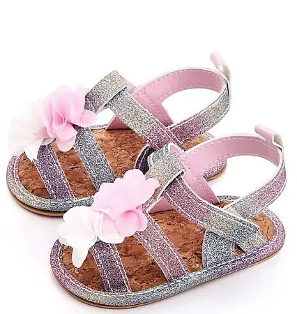 CHILDRENLAND SANDAL GIRLS ΑΓΚΑΛΙΑΣ D2010 GLITTER MULTICOLOR