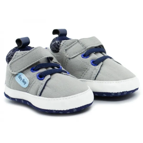 CHILDRENLAND SNEAKERS BOYS ΑΓΚΑΛΙΑΣ D2582 G GREY/BLUE