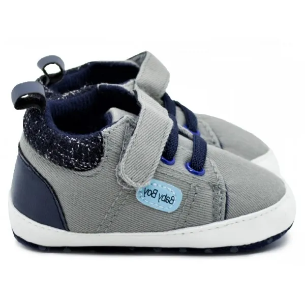 CHILDRENLAND SNEAKERS BOYS ΑΓΚΑΛΙΑΣ D2582 G GREY/BLUE
