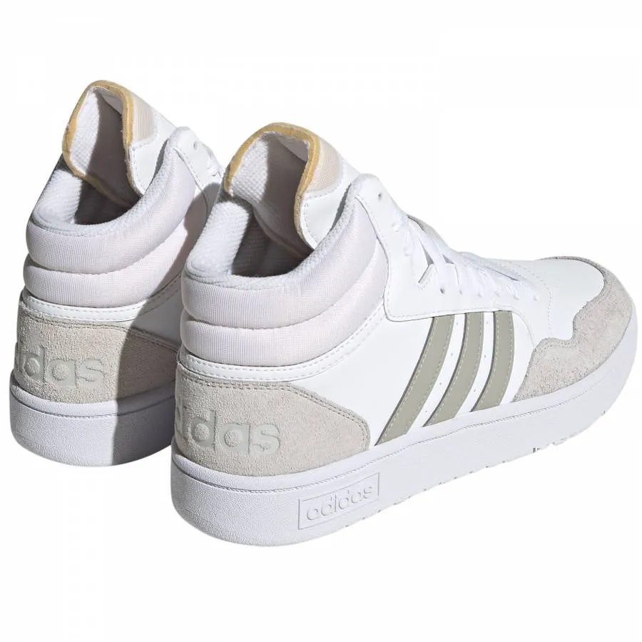 ADIDAS HOOPS 3.0 MID LIFESTYLE BASKETBALL CLASSIC HP7940 FTWWHT/GREONE