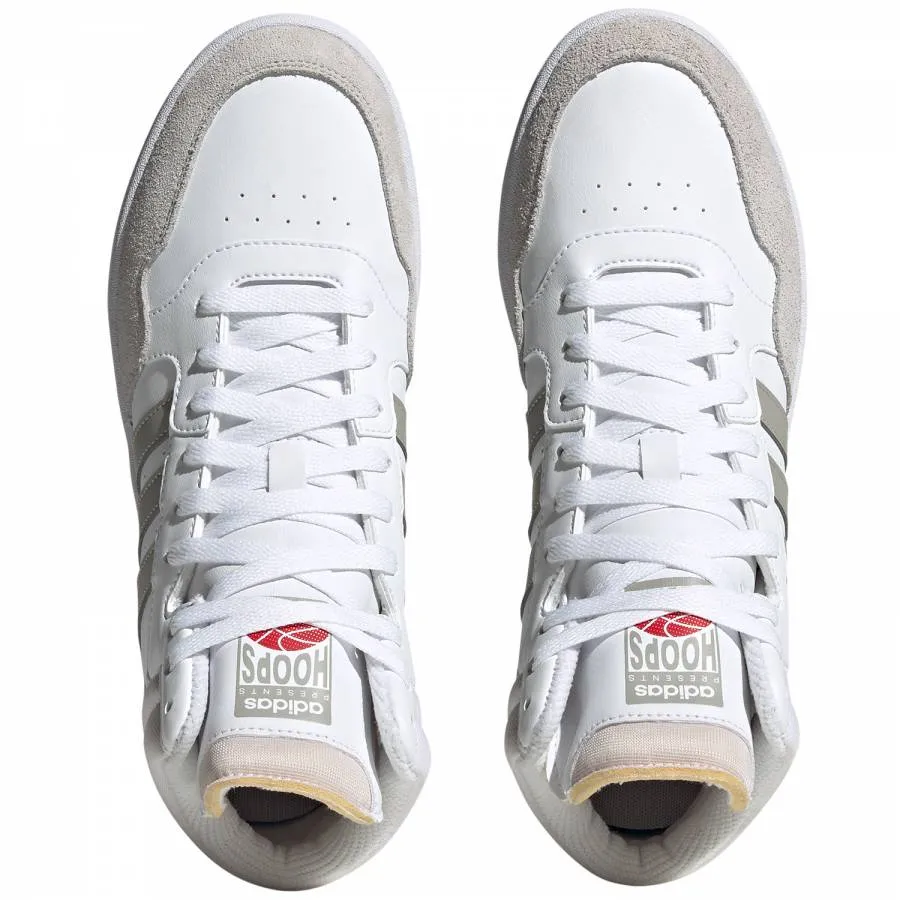ADIDAS HOOPS 3.0 MID LIFESTYLE BASKETBALL CLASSIC HP7940 FTWWHT/GREONE