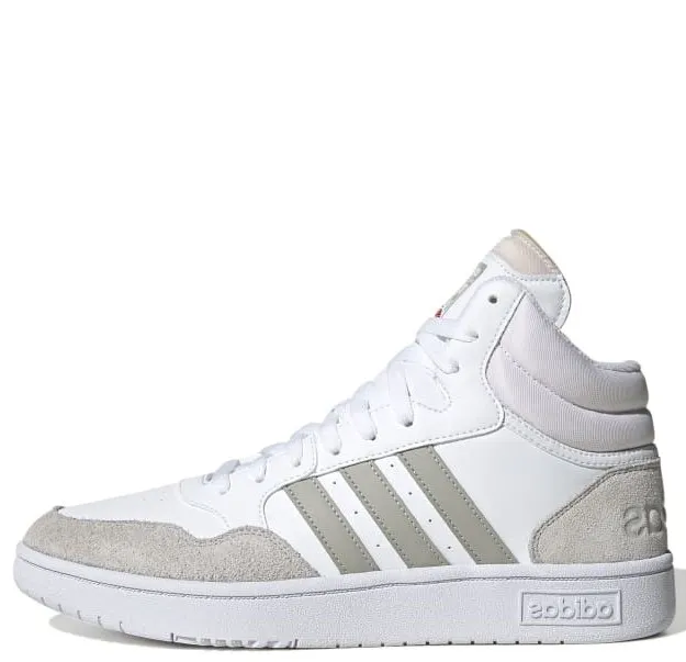 ADIDAS HOOPS 3.0 MID LIFESTYLE BASKETBALL CLASSIC HP7940 FTWWHT/GREONE