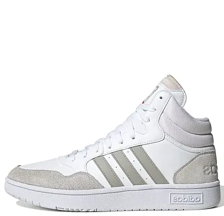 ADIDAS HOOPS 3.0 MID LIFESTYLE BASKETBALL CLASSIC HP7940 FTWWHT/GREONE
