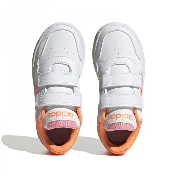 ADIDAS SNEAKERS HOOPS 3.0 CF C H03862 WHITE/BEAM PINK/SCREAMING ORANGE