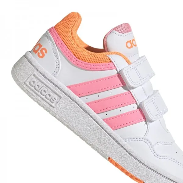 ADIDAS SNEAKERS HOOPS 3.0 CF C H03862 WHITE/BEAM PINK/SCREAMING ORANGE