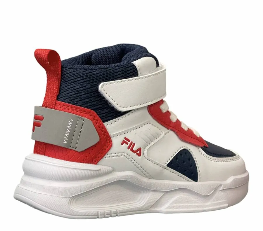 FILA MEMORY AYO 2 V MID KIDS 3YF33005-214 WHITE/NAVY/CHINESE RED