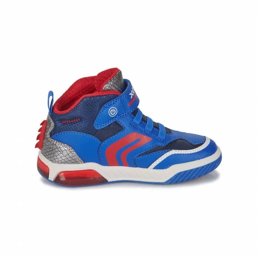 GEOX J INEK B. J369CD 0FEFU C0833 NAVY/ORANGE SNEAKERS LIGHTS