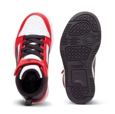 PUMA REBOUND V6 MID AC PS 393832 03 WHITE/BLACK/RED