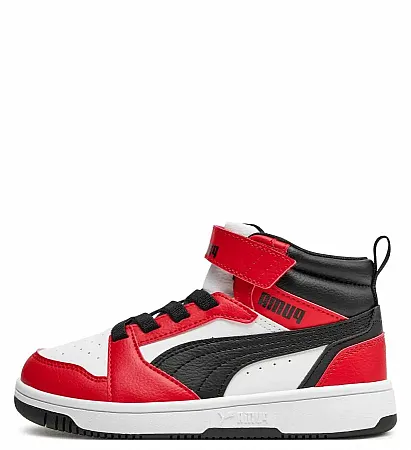 PUMA REBOUND V6 MID AC PS 393832 03 WHITE/BLACK/RED