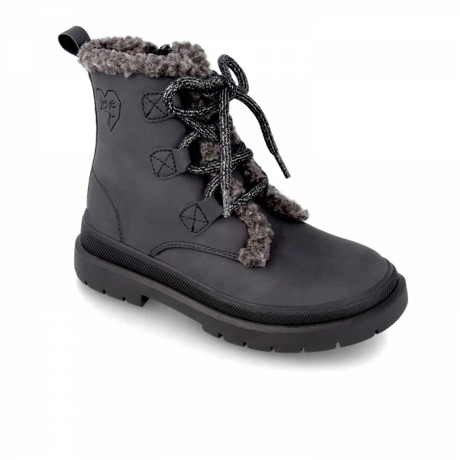 GARVALIN BOTIN CORDONES GIRLS 231560-A  BLACK