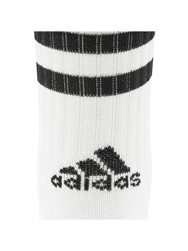 ADIDAS 3-STRIPES CUSHIONED CREW SOCKS 3 PAIRS HT3458 WHITE/BLACK