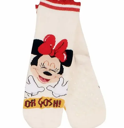 DISNEY MINNIE MOUSE ΑΝΤΙΟΛΙΣΘΗΤΙΚΕΣ ΠΕΤΣΕΤΕ ΚΑΛΤΣΕΣ MN20506 W ΜΠΕΖ