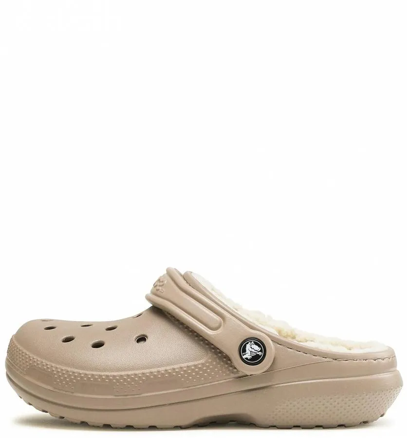 CROCS CLASSIC LINED CLOG 203591-2YB MUSHROOM BONE
