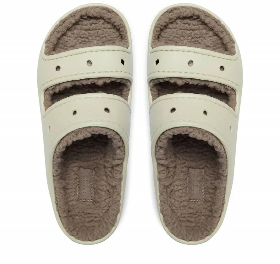 CROCS CLASSIC COZZZY SANDAL 207446-2YC BONE MUSHROOM
