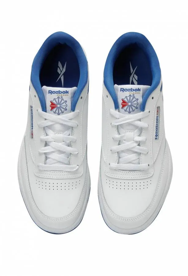 REEBOK CLUB C UNISEX J 100069839 WHITE/VECBLU/VERCE LEATHER