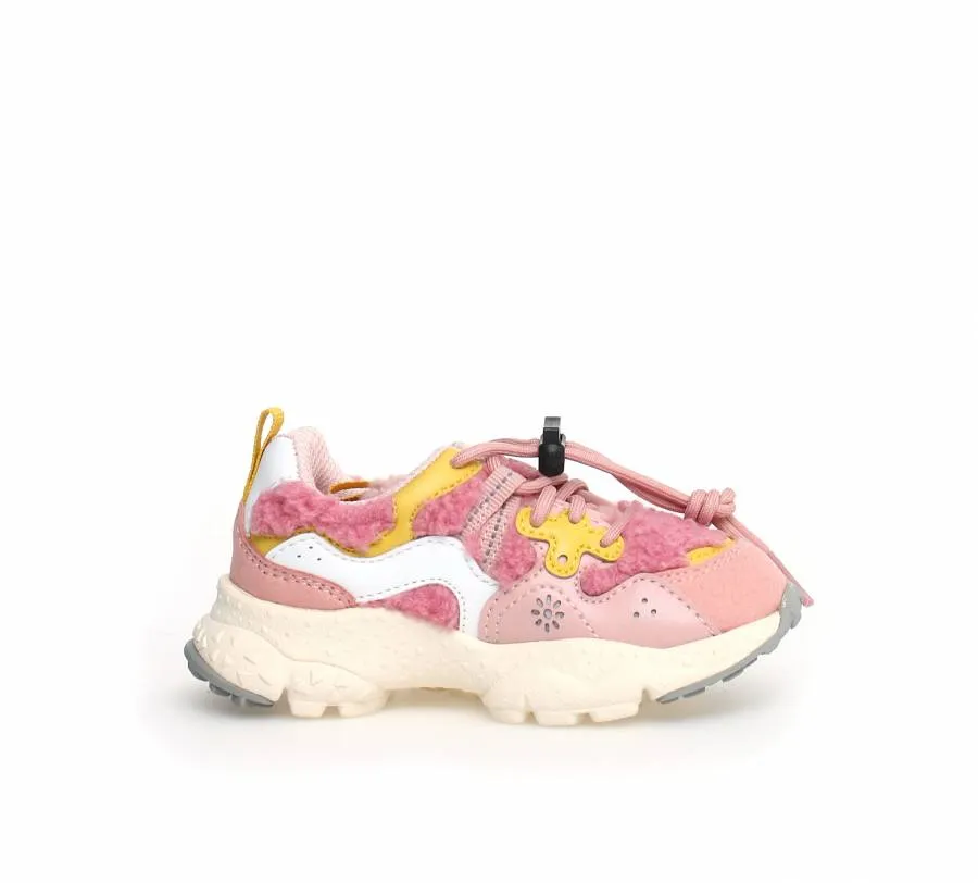 FLOWER M. BY NATURINO YAMANO 3 JUNIOR 001201549718-1M17 E-CALF/TEDDY PINK-MULTI