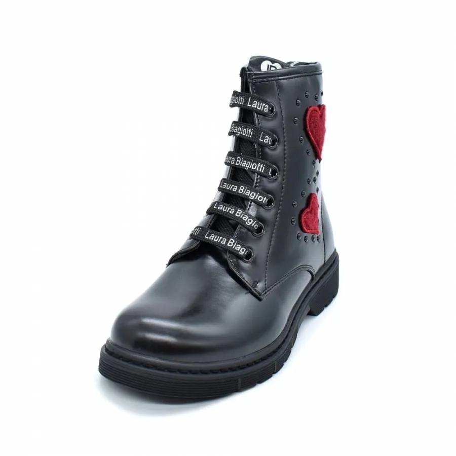 LAURA BIAGIOTTI GIRLS BOOTS 8605 BLACK