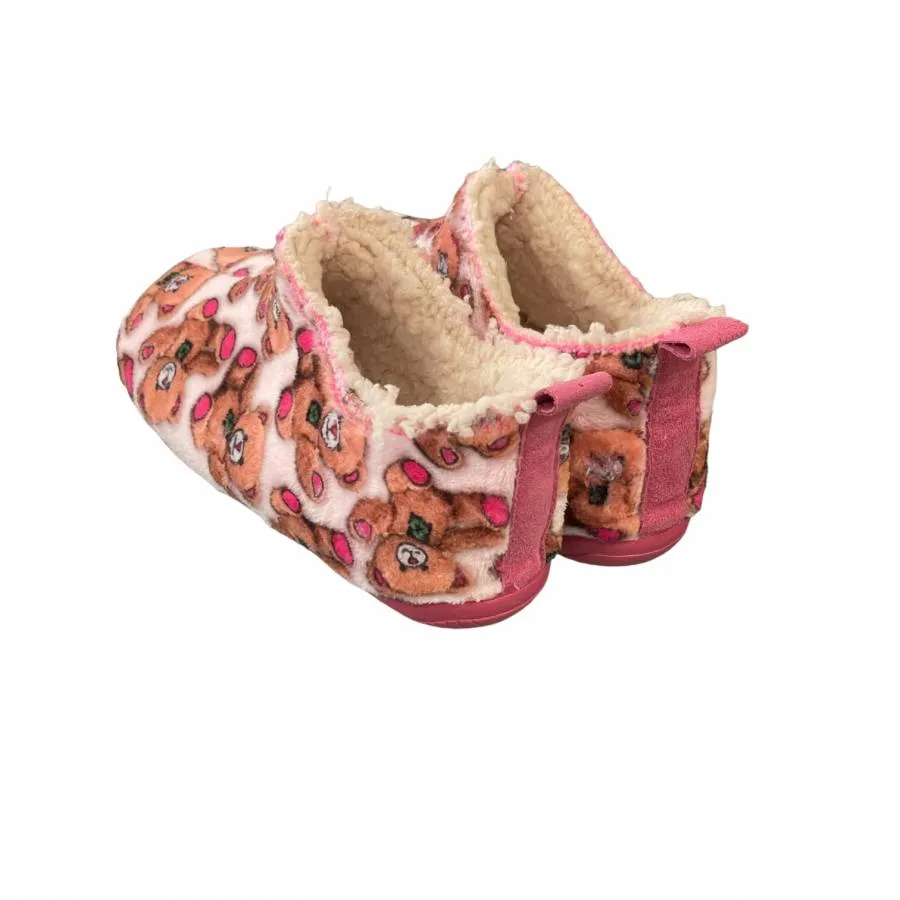 YOSHINO SLIPPERS GIRLS BEARS 3-758-23611-39 PINK