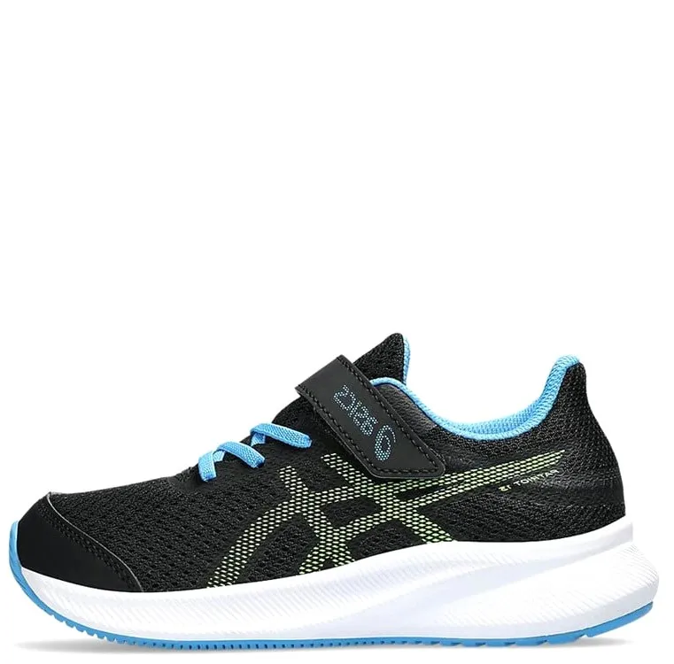 ASICS PATRIOT 13 PS KIDS 1014A264-009 BLACK/ELECTRIC LIME