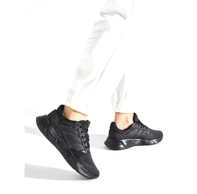 ADIDAS GALAXY 6 SHOES WOMEN RUNNING GW4131 BLACK/BLACK