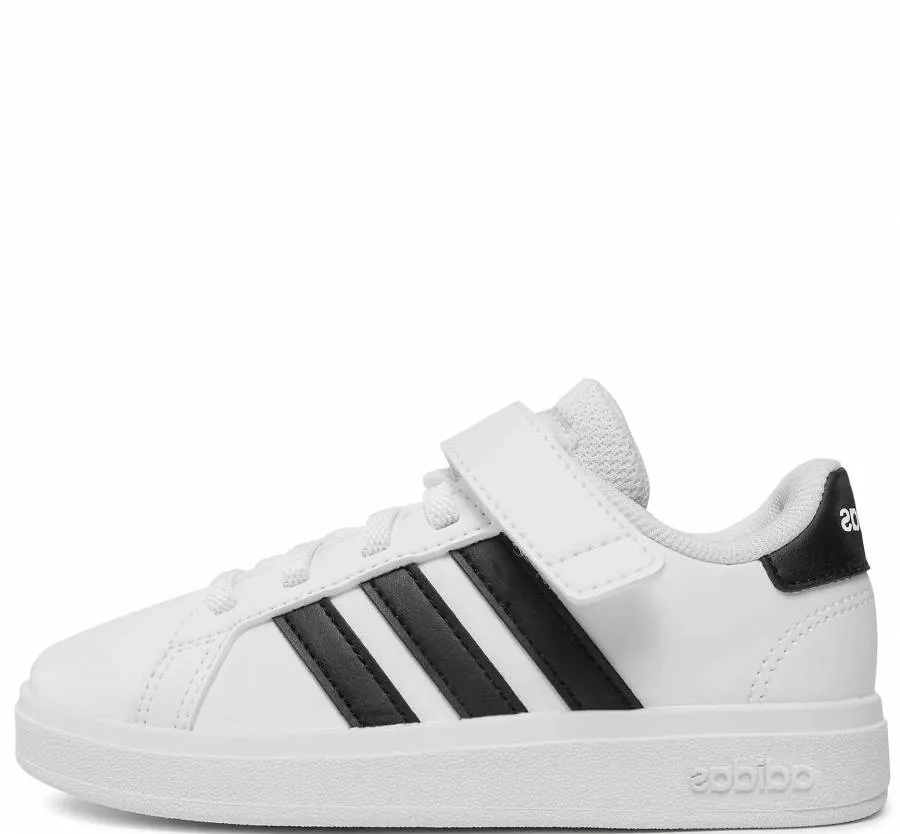 ADIDAS GRAND COURT  ELASTIC LACE KIDS GW6521 WHITE/BLACK