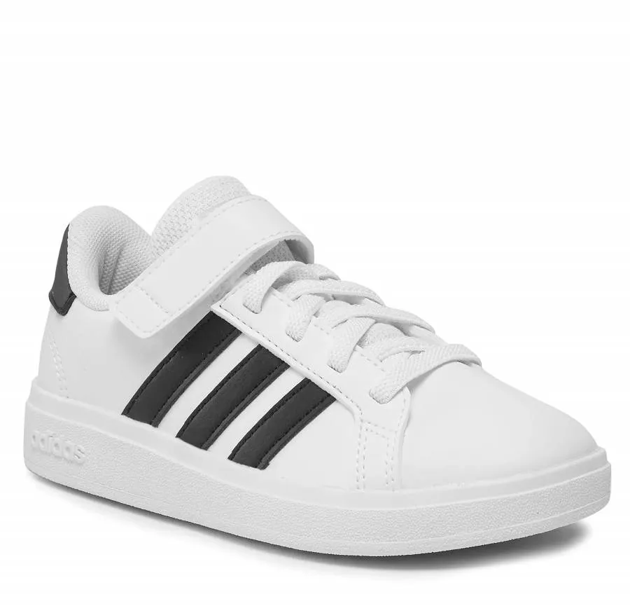ADIDAS GRAND COURT  ELASTIC LACE KIDS GW6521 WHITE/BLACK